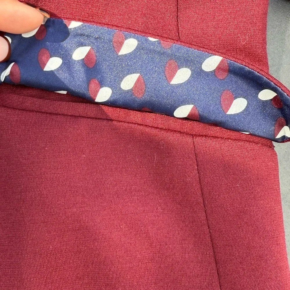 The Limited Maroon Blazer with Patterned Interior Womens size Medium - Picture 6 of 9